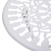 Outsunny Ensemble Salon De Jardin 2 Places 2 Chaises Table Ronde Fonte Aluminium Imitation Fer Forge Blanc 76065220
