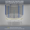 ONVAYA® - Tappi terminali per trampolino, set di 8 tappi per pali della rete di protezione del trampolino, colore: nero