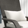 Outsunny Tavolino da giardino in resina intrecciata effetto rattan con
