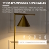 Lampadaire sur pied salon bureau 40W E27 - hauteur réglable, abat-jour et bras orientable - acier noir