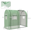 Serre Tunnel 3x2x2 M Avec 4 Fenêtres Et Porte - Bâche Résistante UV 140g/m² - Cadre Acier Galvanisé - Jardinage Toute L'année
