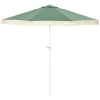 Parasol De Jardin Droit Inclinable 265 Cm - Style Bohème Avec Franges, Manivelle, 8 Baleines - Pour Terrasse, Extérieur