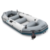 Bateau gonflable Intex MARINER 4 dimensions 328 x 145 x 48cm coloris gris et rouge