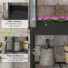 Jardinière Surélevée EasyVibe 80x40x40cm Avec Roulettes Et Auto-Arrosage - Parfaite Pour Balcon Et Terrasse