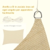 Telo Ombreggiante In Fibra Di Cocco 4x3 M – Vela Parasole Naturale, Biodegradabile, Con Occhielli E Corda, Per Terrazzo E Giardino