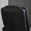 HOMCOM Set Poltrona Relax Reclinabile con Pouf Poggiapiedi, Girevole a 360° con Poggiatesta e
