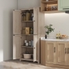 Homcom Armadio da Salotto Moderno con 2 Ante Mensola Regolabile 60X30X90 cm  1503