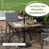 Vassoio Rotondo Per Ombrellone Con Foro 25.4 Cm - Porta Bevande Per Spiaggia, Giardino E Piscina, Colore Nero - 4