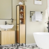 kleankin Mobile Bagno con 2 Armadietti Ripiano Regolabile Bianco | Italy