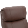 Poltrona Relax HOMCOM In Pelle PU Marrone - Schienale Reclinabile 145° Con Poggiapiedi