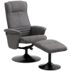 HOMCOM Relaxsessel Mit Fußhocker, Verstellbare Rückenlehne, 69 Cm X 71 X 104 Cm~1a4nriadj9o00