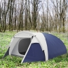 Outsunny Tente De Camping 2-3 Personnes Pop-Up Légère Et Ventilée - Sac De Transport Inclus 245x148x105 Cm Gris