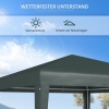 Outsunny Pavillon 2,7x2,7m, Schnellaufbau mit Klicksystem, rostfreies