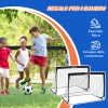 Porta da calcio per bambini, rosa, piccola porta pieghevole per bambina