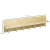 Easy Track Organizer Scorrevole Per Cinture In Legno Biondo Miele – 35,6 Cm, 7 Ganci Per Fino A 21 Cinture
