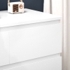 Cassettiera 4 Cassetti Moderna HOMCOM - Legno Truciolato, 60x40x85 Cm, Bianco Lucido - Foto 8