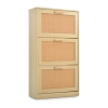 Scarpiera 2 ante 63x80x24 cm in Legno Melaminico Rovere