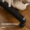 Set 4 Ruote Girevoli Con Freno Per Stendibiancheria E Carrelli – Ricambio In Plastica E Ferro, Diametro Nero