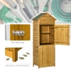 Outsunny Geräteschrank, Gartenschuppen, 2 Regale, 2 Türen, wetterfest