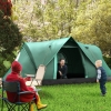 HIKERGARDEN Familien-Campingzelt Für 6-10 Personen – Stabil Durch Stahlstangen, Einfach Aufzubauen, Doppelte Schicht