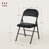 RELAX4LIFE Klappstuhl 4er-Set – Gepolsterte Sitzfläche, Bis 120 Kg Belastbar, Faltbar & Platzsparend