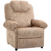 FANTASK Poltrona Relax Con Poggiapiedi E Tasca | Lounge TV In Grigio, Struttura Metallica, Carico Max 150 Kg