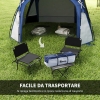 Tenda Doccia Da Campeggio Outsunny 122x122x213cm - Spogliatoio Portatile Verde - Foto 2