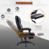 Vinsetto Sedia da Ufficio con Altezza Regolabile e Dondolo Beige