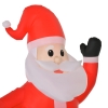 Babbo Natale Gonfiabile Luminoso 240 Cm Con Luci LED - Decorazione Natalizia Per Esterno E Interno