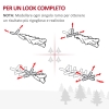 Albero Di Natale Artificiale HOMCOM, 1,5 M, Sottile, Bianco Con Rami Realistici E Supporto - 2
