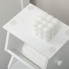 Armadietto da bagno alto con cassetti trasparenti e rotelle, organizer verticale per vasca da bagno stretto, organizer per carta igienica in plastica per spazi sottili
