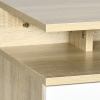 Lot De 2 Tables De Chevet HOMCOM - Style Bohème Cannage Rotin, 2 Tiroirs, Pieds Bois Naturel