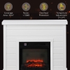 Camino Elettrico HOMCOM Da Terra - Effetto Fiamma 3D, 1800W, Termostato Regolabile, Per Soggiorni Fino A 30m². - Foto 10