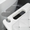 Sgabello Doccia VOUNOT Regolabile - Alluminio Bianco Portata 136 Kg Per Anziani
