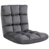 Fauteuil Convertible HOMCOM | Dossier Inclinable 90°-180° | Rembourré Flanelle | Bleu Roi | Sans Montage