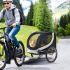 Rimorchio Bici E Passeggino 2 In 1 Per Cani - In Acciaio E Tessuto Oxford, Con Catarifrangenti - Foto 3