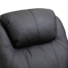 Poltrona Massaggiante HOMCOM Con 8 Motori, Reclinabile Fino A 135° Con Poggiapiedi, Base Girevole 360°, Funzione Dondolo, In Pelle PU Grigia – Dimensioni 89x99x106 Cm