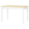 HOMCOM Modernes zweifarbiges Esstisch-Set mit großem Tischplateau für 4-6 Personen aus Holz, Maße 119L x 70B x 75H cm