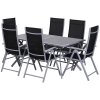 Outsunny Salon pour 6 personnes Salon de jardin Meuble de jardin Alu