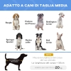 Brandina Per Cani PawHut Rialzata 19.5 Cm - Lettino Con Cuscino A U Lavabile, Per Animali Fino A 20 Kg, 110x75x30 Cm