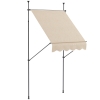 Store Banne Manuel Rétractable Outsunny - 2.5x2m - Aluminium Et Polyester - Inclinaison Réglable - Pour Terrasse, Magasin - 8