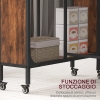 Kate and Laurel Vetrina decorativa da parete, in legno, rustico, marrone, nero, 16 x 24