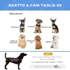 PawHut Letto Per Cani Rialzato, Letto Da Campo Per Cani, Velum In Taffetà, Tessuto Textilene Micro-forato + Borsa Per Il Trasporto Inclusa, Facile Da Montare, 106 X 76 X 94 Cm, Grigio - 10