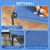 Letto Rialzato Pieghevole Per Cani Grandi – Brandina In Tessuto A Rete Con Struttura In Acciaio, Per Interni Ed Esterni (107x61x20 Cm, Grigio Chiaro)
