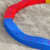 AIYAPLAY Poutre D'Équilibre Enfant En Bois Avec Obstacles - Parcours Motricité 3-8 Ans - Intérieur/Extérieur