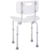 Chaise de douche siège de douche ergonomique hauteur réglable pieds antidérapants charge max. 136 Kg alu