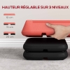 Stepper Aérobic HOMCOM Hauteur Réglable 3 Niveaux - Plateforme Fitness Antidérapante 78x28 Cm, Charge 150 Kg