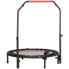 SONGMICS Trampolino da 183 cm, Trampolini Elastico 6 Piedi con Rete di Recinto, Tappeto Protettivo, Palo Alto 180 cm, Struttura Metallica, Certificato TÜV Rheinland GS, Nero e Rosa STR061P01V1