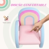 Fauteuil Enfant En Forme De Nuage – Chaise Mini Canapé Velours, Cadre Bois – Pour Enfants 1,5 à 5 Ans, Accoudoirs, Pieds Polypropylène (max 40 Kg) - 2