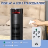 Ventilatore A Torre HOMCOM - 3 Velocità, 4 Modalità, Timer 12h, Oscillazione 70°, Telecomando, Nero, 45W